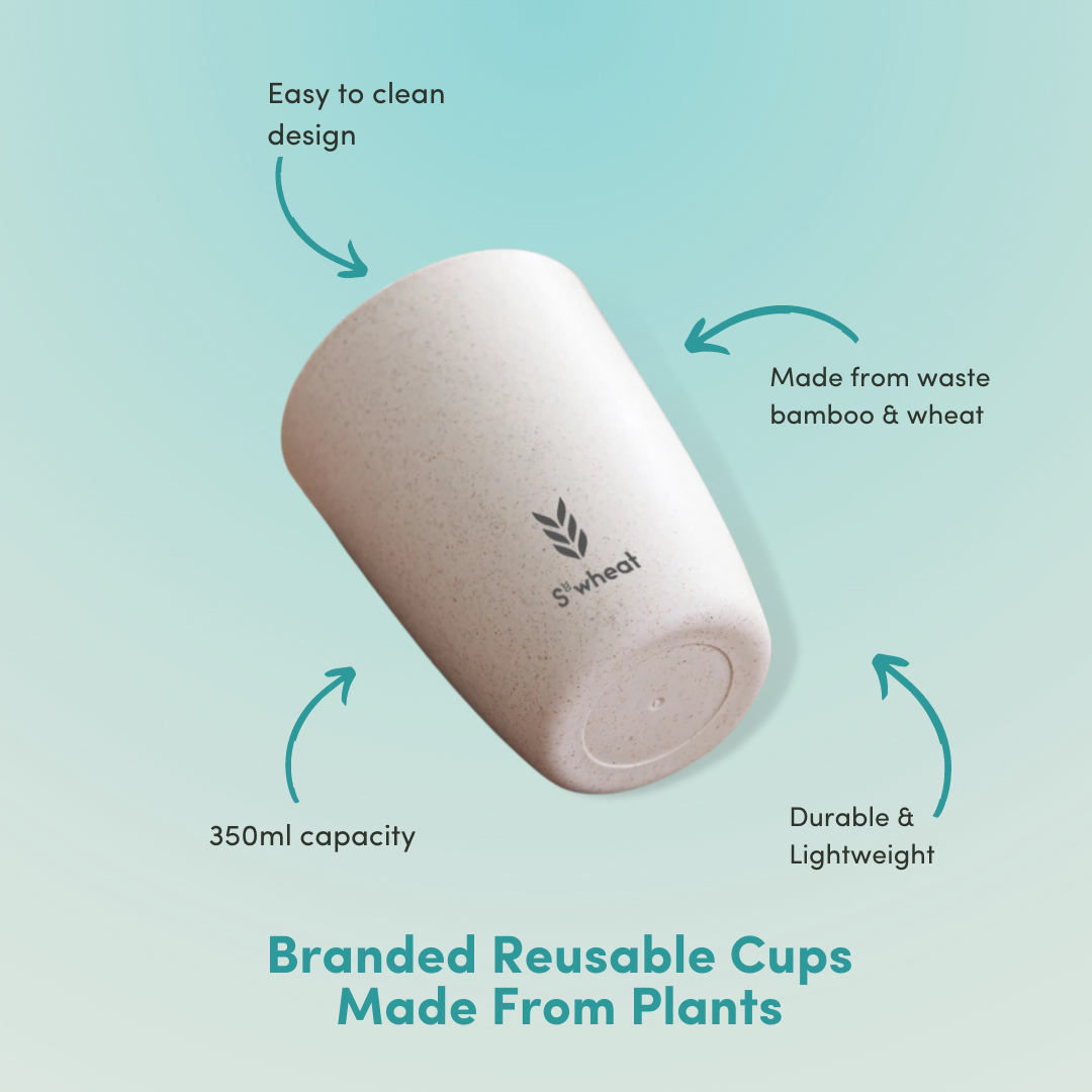 Branded reusable cups made from plants for festivals stadiums festival cups durable eco friendly cups drinks cups