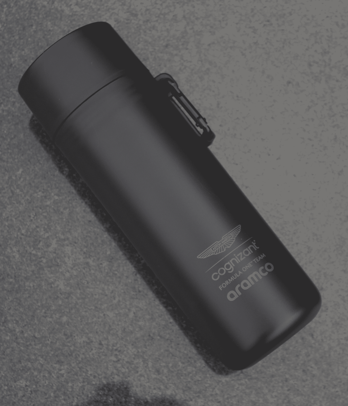 Aston Martin S'wheat Bottle in black