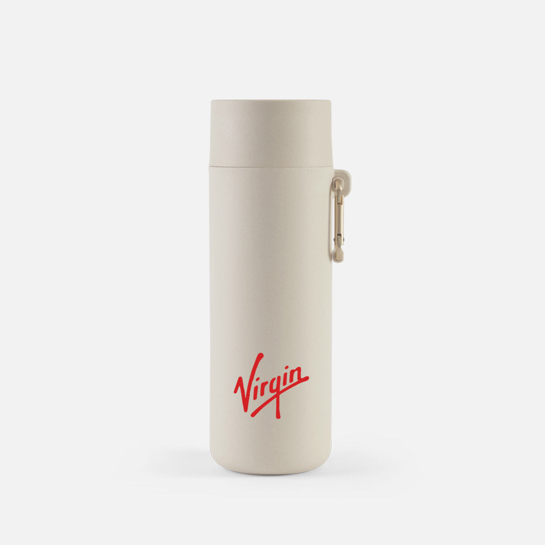 branded water bottle with custom logo