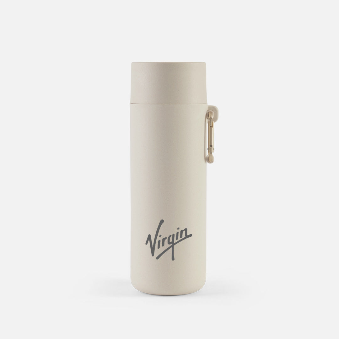 branded water bottle with laser engraved logo
