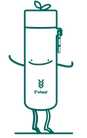 S’wheat bottle character represents the option to co-brand bottles with your companies logo